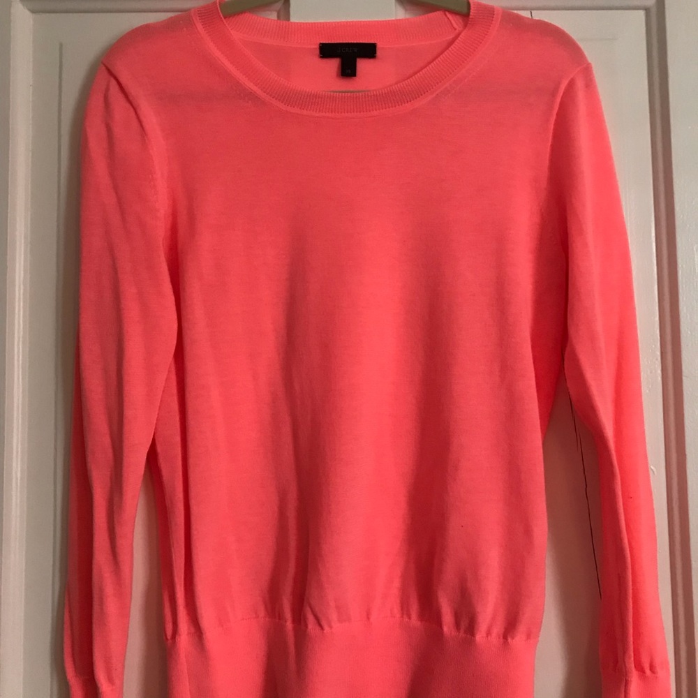 JCrew hot pink sweater